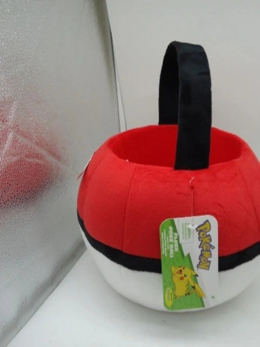 Pokemon Plush Red and White Poké Ball Halloween Spring Trick-or-Treat Basket